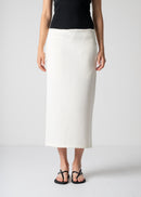 pencil skirt, off white, cogthebigsmoke, one size fits all, sustainable fashion, less is more, made in Japan, quiet luxury, minimalist