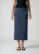 pencil skirt, navy, cogthebigsmoke, one size fits all, sustainable fashion, less is more, made in Japan, quiet luxury, minimalist