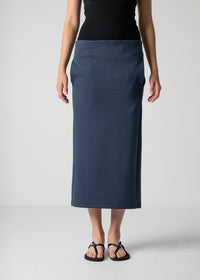 pencil skirt, navy, cogthebigsmoke, one size fits all, sustainable fashion, less is more, made in Japan, quiet luxury, minimalist