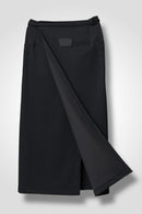12 MIRANDA WRAP SKIRT / DOUBLE FACE SUITING - C13
