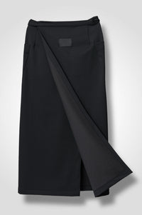 12 MIRANDA WRAP SKIRT / DOUBLE FACE SUITING - C13