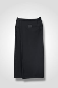 12 MIRANDA WRAP SKIRT / DOUBLE FACE SUITING - C13