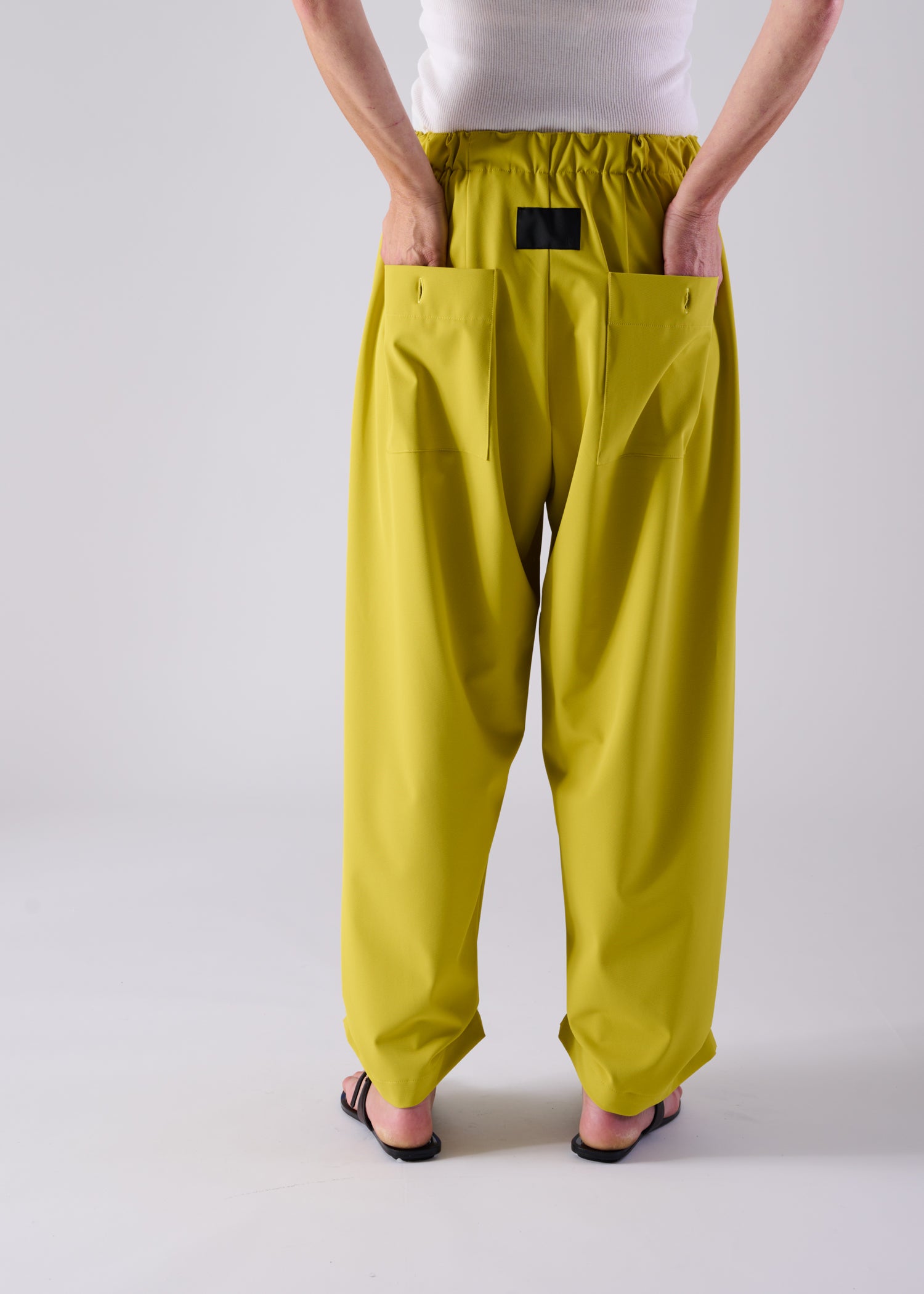 12 NIRVANA TUCKED HEM TROUSERS / OPAQUE TWILL - C14