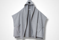 15 GITTY HOODED CAPE / WOOL MIX SHAGGY DOUBLE FACE - C13