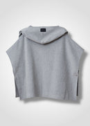 15 GITTY HOODED CAPE / WOOL MIX SHAGGY DOUBLE FACE - C13