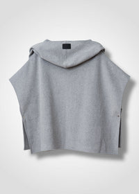 15 GITTY HOODED CAPE / WOOL MIX SHAGGY DOUBLE FACE - C13