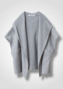15 GITTY HOODED CAPE / WOOL MIX SHAGGY DOUBLE FACE - C13