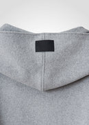 15 GITTY HOODED CAPE / WOOL MIX SHAGGY DOUBLE FACE - C13