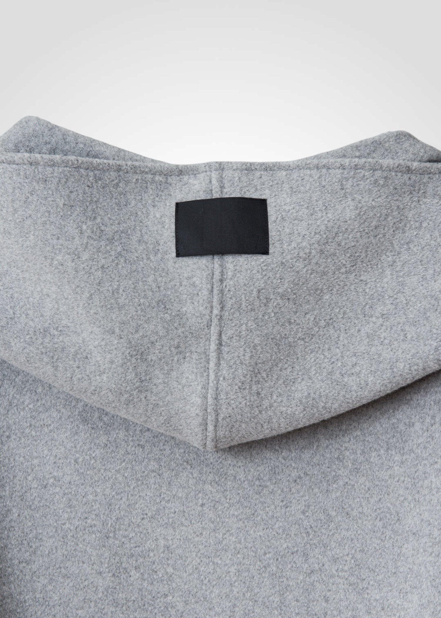 15 GITTY HOODED CAPE / WOOL MIX SHAGGY DOUBLE FACE - C13