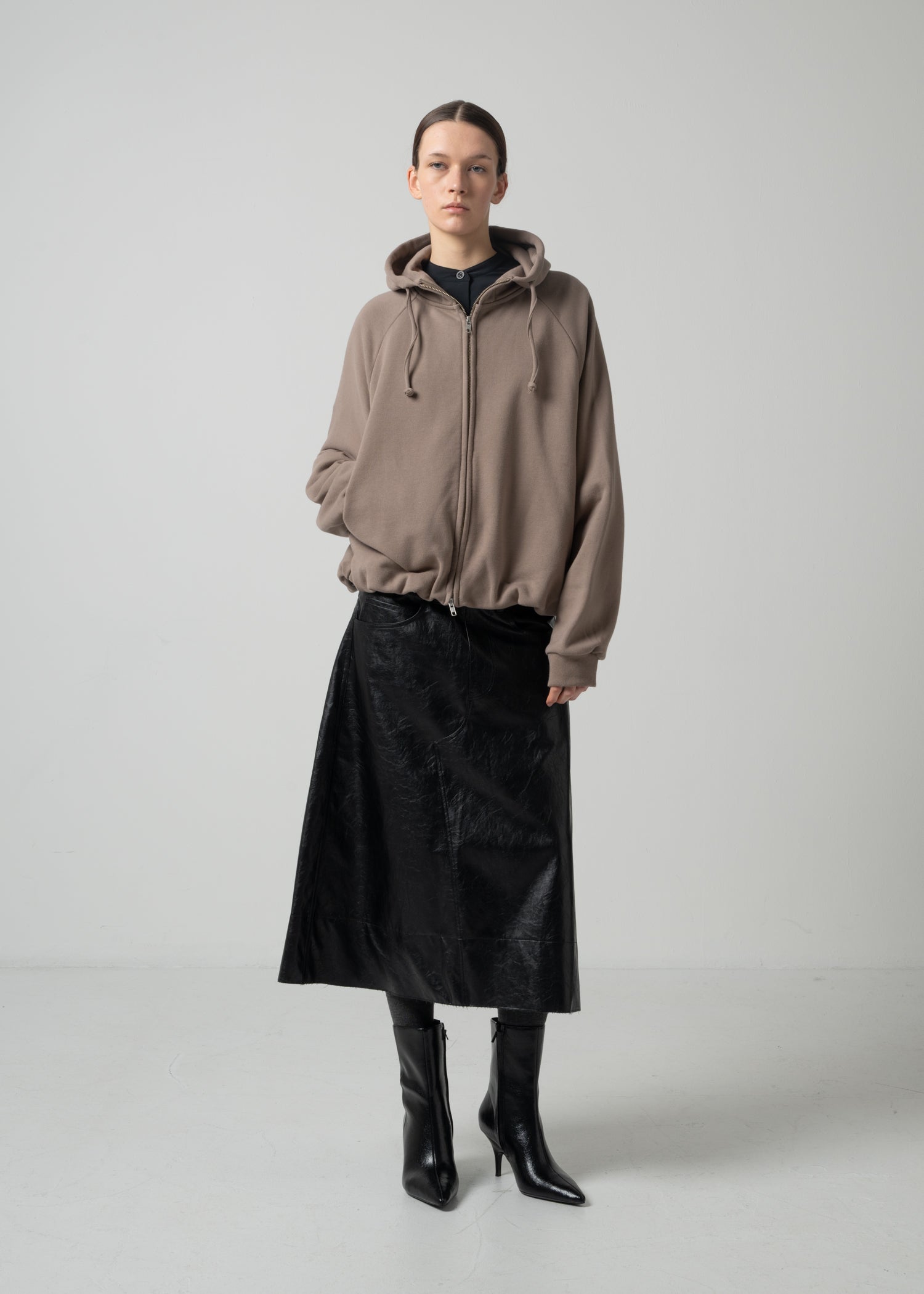 15 OLIVETTE ZIP UP HOODIE / ECO COTTON TERRY - C15