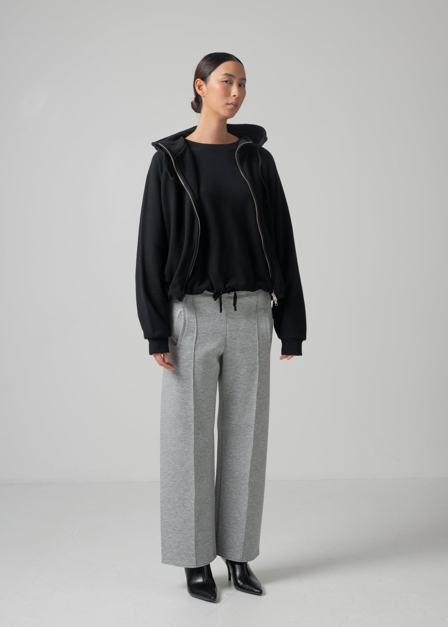 15 OLIVETTE ZIP UP HOODIE / ECO COTTON TERRY - C15