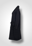 IMAN DOUBLE-BREAST COAT / HERRINGBONE FLEECE - C9