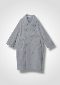 16 MARIE OVERSIZED COAT / WOOL MIX SHAGGY DOUBLE FACE - C13