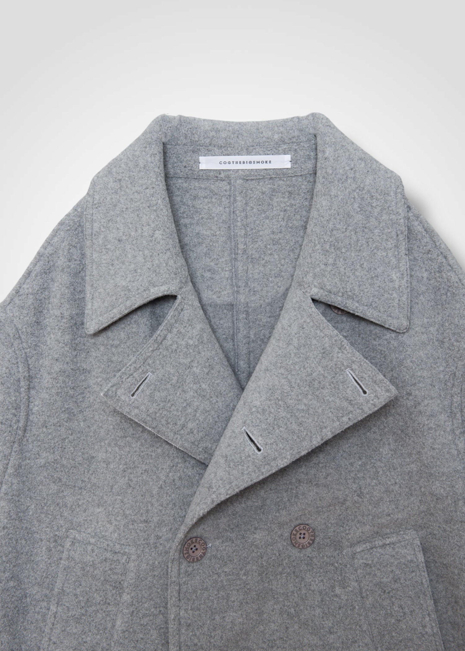 16 MARIE OVERSIZED COAT / WOOL MIX SHAGGY DOUBLE FACE - C13