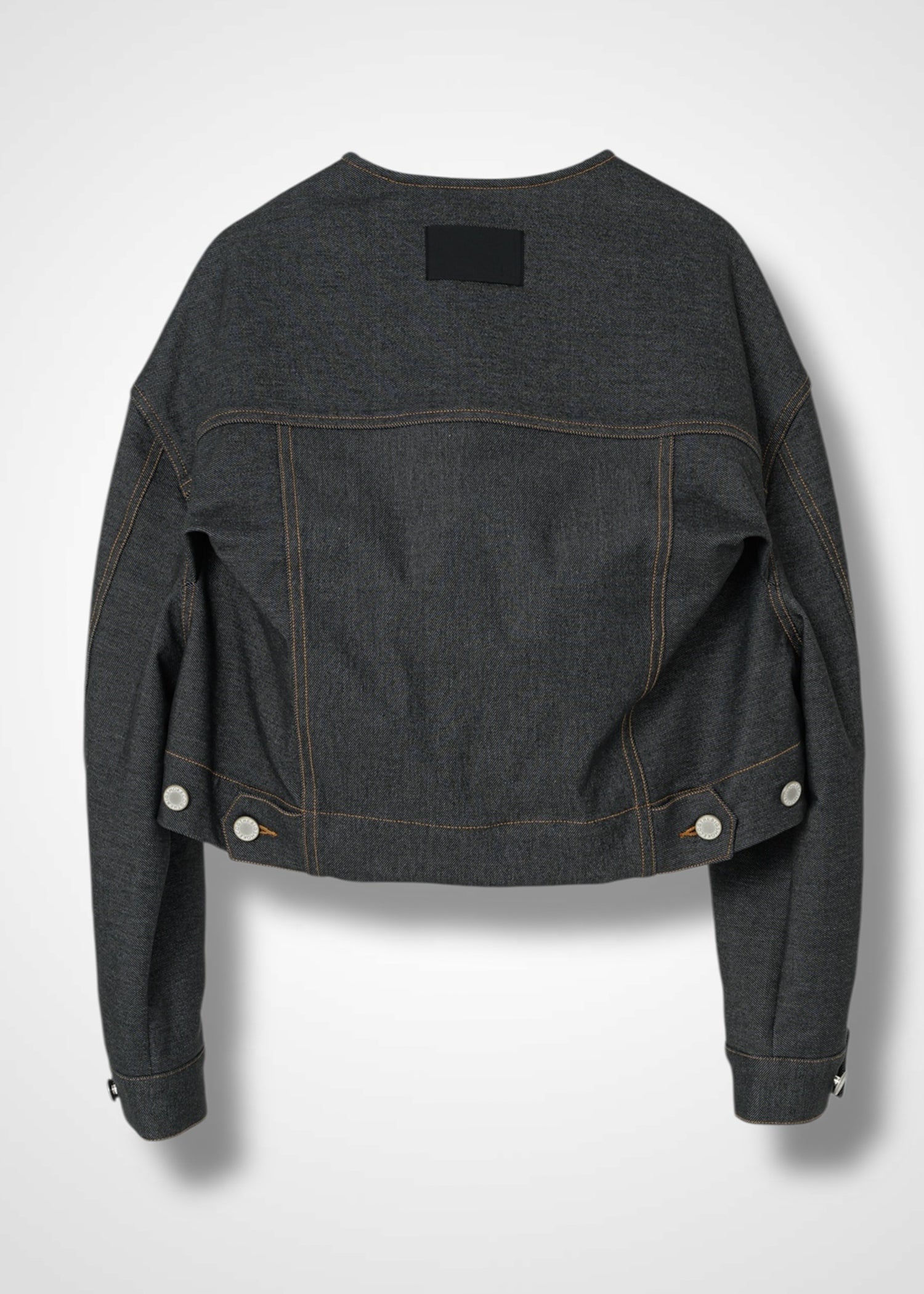 16 NIKKI COLLARLESS JACKET / HYPER DENIM JERSEY - C14