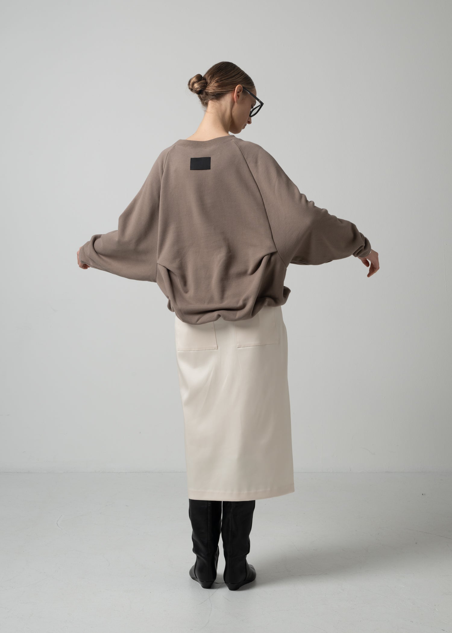 16 OLIVER PUFFY HEM TOP / ECO COTTON TERRY - C15