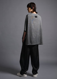 Oversized T-shirt crew neck, mid grey, cogthebigsmoke, one size fits all, sustainable fashion, less is more, made in Japan, quiet luxury, minimalist