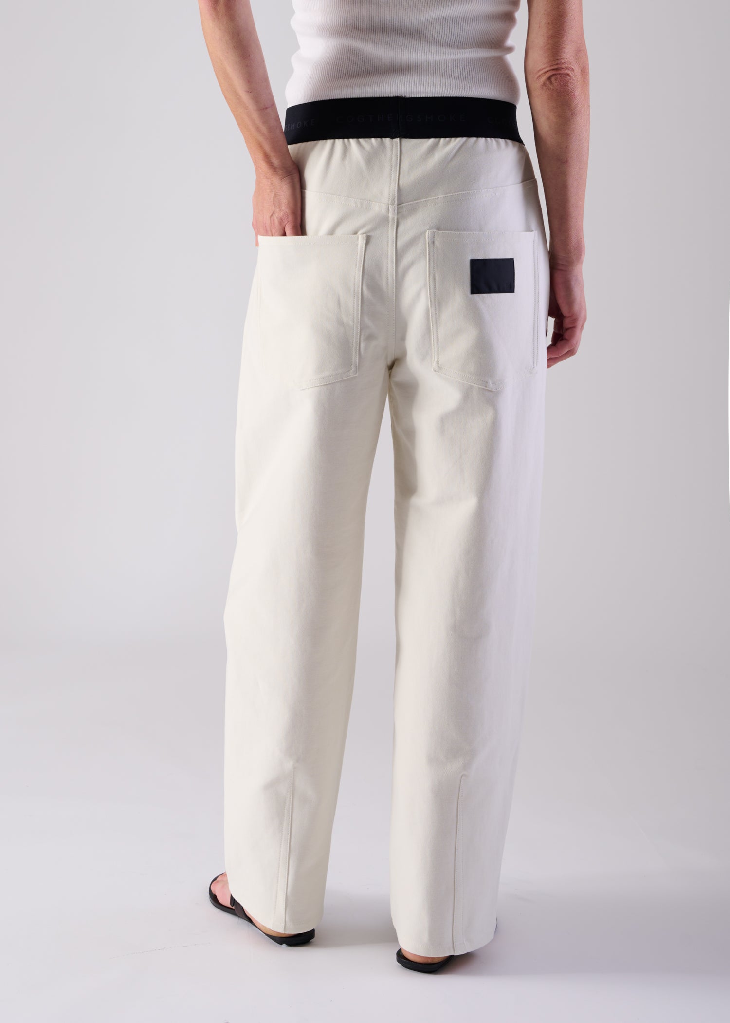 17 NOEL BARREL TROUSERS / HYPER DENIM JERSEY - C14