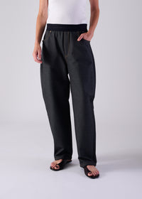 17 NOEL BARREL TROUSERS / HYPER DENIM JERSEY - C14