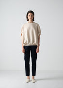 18 BROOKLYN SWEATSHIRT / MOSS STITCH KNITTING - C10