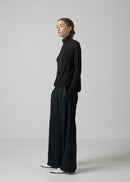 19 ORION WIDE-LEG TROUSERS / SUPER120S PURE WOOL SPONGY JERSEY - C15
