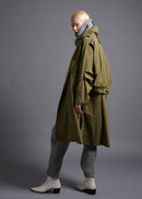 parachute coat, trench coat, matcha, cogthebigsmoke, one size fits all, sustainable fashion, less is more, made in Japan, quiet luxury, minimalist