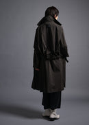 parachute coat, trench coat, peat, cogthebigsmoke, one size fits all, sustainable fashion, less is more, made in Japan, quiet luxury, minimalist