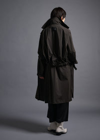 parachute coat, trench coat, peat, cogthebigsmoke, one size fits all, sustainable fashion, less is more, made in Japan, quiet luxury, minimalist