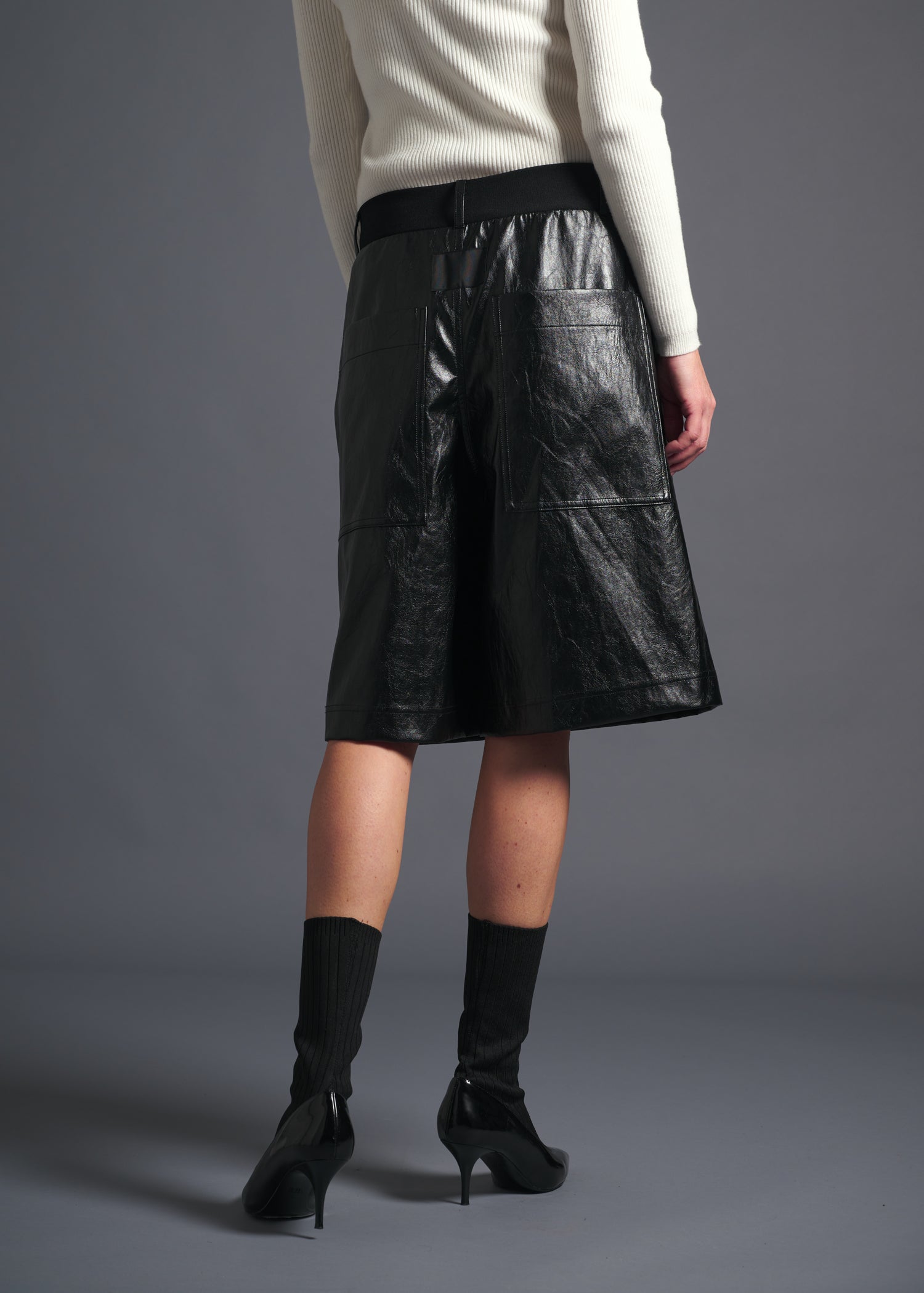 20 MAYA CULOTTES / VINTAGE-LOOK ITALIAN VEGAN LEATHER - C13