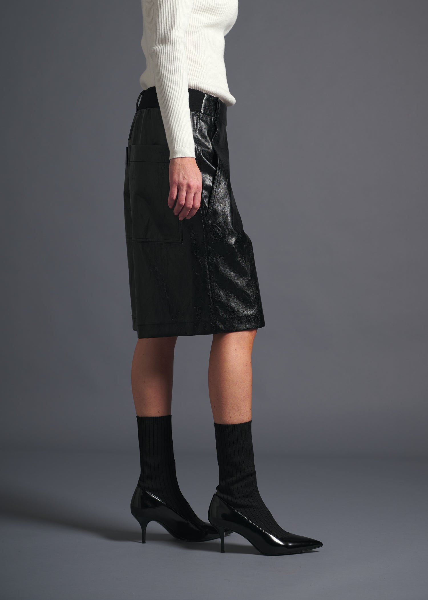 20 MAYA CULOTTES / VINTAGE-LOOK ITALIAN VEGAN LEATHER - C13