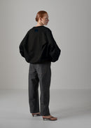 22 LEILA WIDE CUFF SWEAT SHIRT / COTTON HIGH GUAGE TERRY - C14