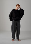 22 LEILA WIDE CUFF SWEAT SHIRT / COTTON HIGH GUAGE TERRY - C14