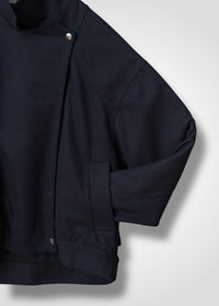 22 MACKENZIE OVERSIZED BIKER JACKET / SOFT FLANNEL JERSEY - C13