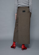22 MIRANDA WRAP SKIRT / SOFT FLANNEL SUITING - C15