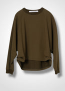 23 KAYA TUCKED HEM TOP / COTTON HIGH GUAGE TERRY - C14