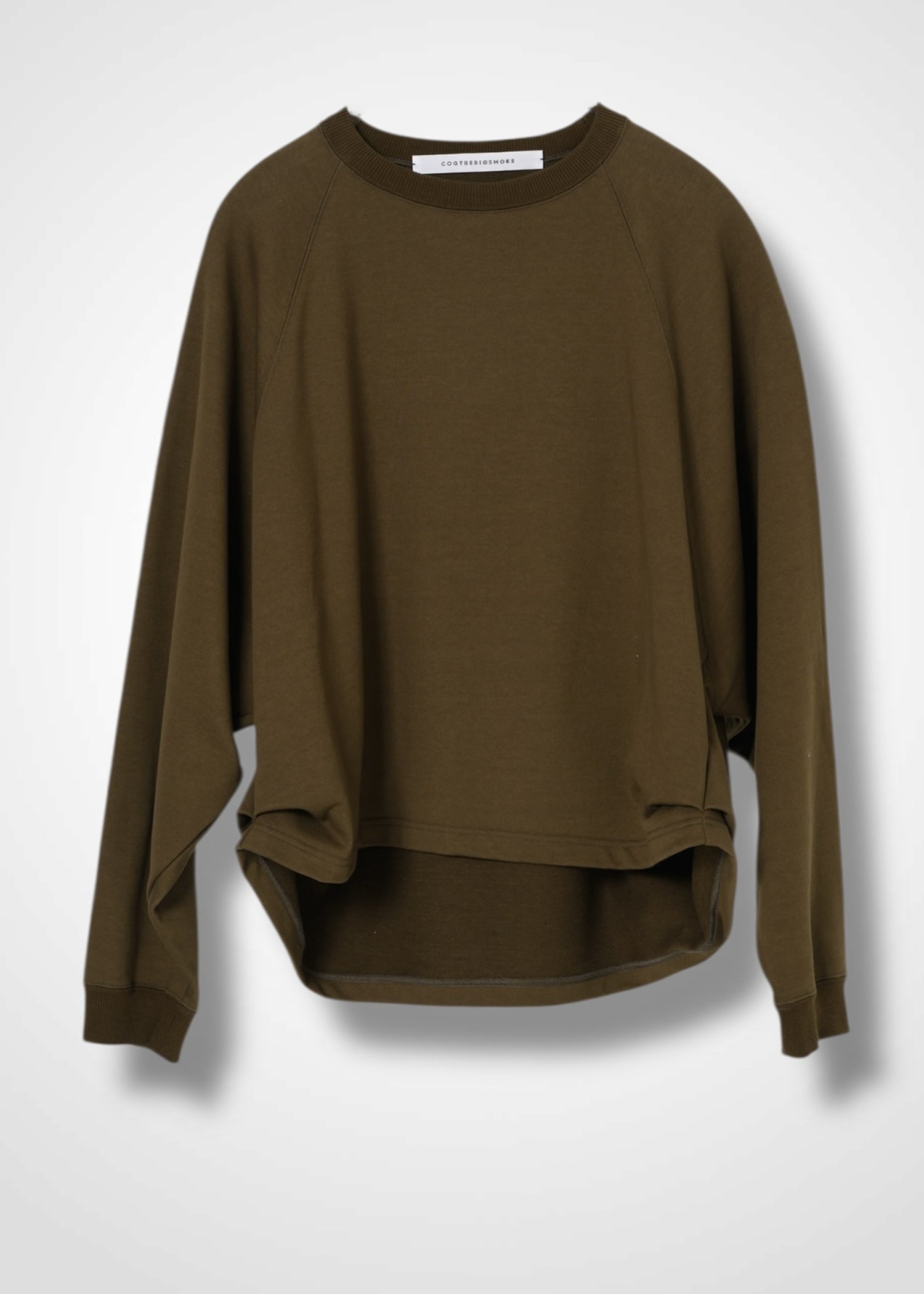 23 KAYA TUCKED HEM TOP / COTTON HIGH GUAGE TERRY - C14