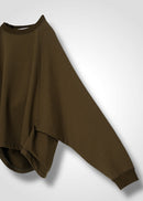 23 KAYA TUCKED HEM TOP / COTTON HIGH GUAGE TERRY - C14