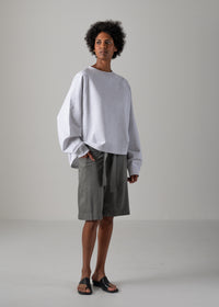 23 KAYA TUCKED HEM TOP / COTTON HIGH GUAGE TERRY - C14