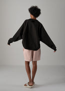 23 KAYA TUCKED HEM TOP / COTTON HIGH GUAGE TERRY - C14