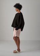 23 KAYA TUCKED HEM TOP / COTTON HIGH GUAGE TERRY - C14