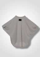 24 HELLEN PENTAGON TOP / HI-LO GAUGE KNIT-LIKE JERSEY - C14