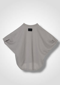 24 HELLEN PENTAGON TOP / HI-LO GAUGE KNIT-LIKE JERSEY - C14