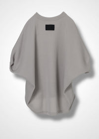 24 HELLEN PENTAGON TOP / HI-LO GAUGE KNIT-LIKE JERSEY - C14