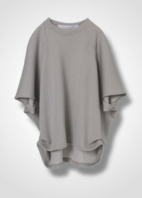 24 HELLEN PENTAGON TOP / HI-LO GAUGE KNIT-LIKE JERSEY - C14