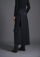 long wrap skirt, navy, cogthebigsmoke, one size fits all, sustainable fashion, less is more, made in Japan, quiet luxury, minimalist