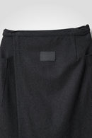 24 MIRANDA WRAP SKIRT / SOFT FLANNEL JERSEY - C13