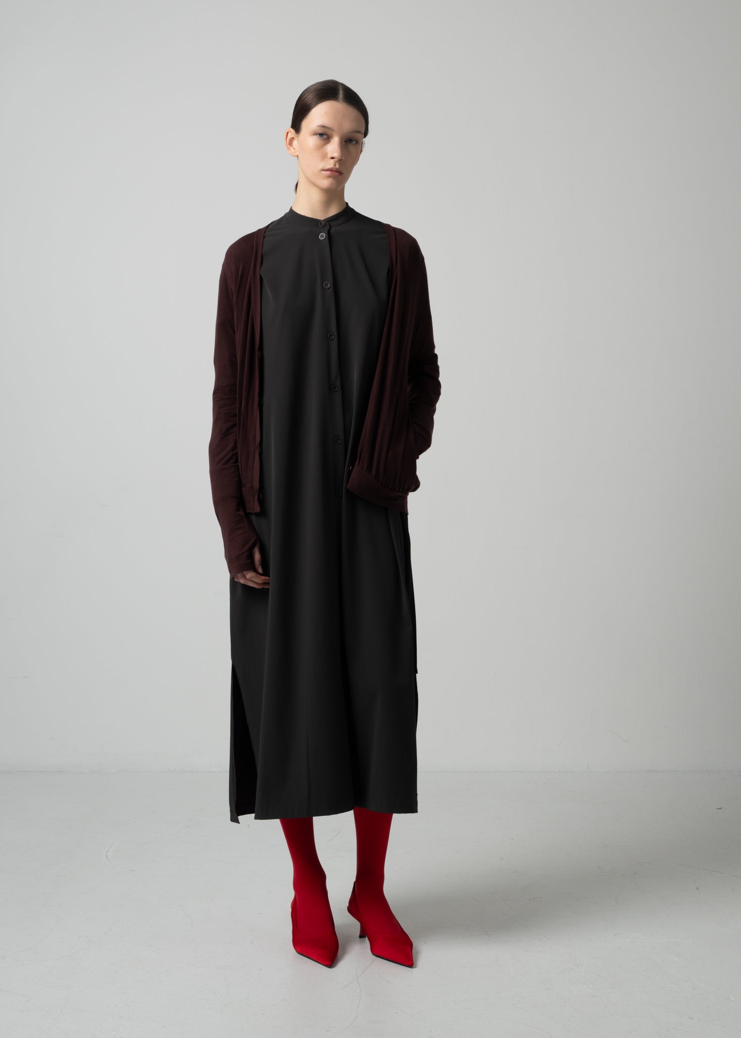 24 NADINE CARDIGAN / CASHMERE SILK SHEER JERSEY - C15