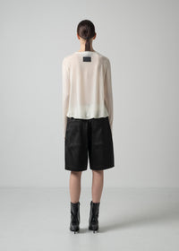 25 NIKA LONG SLEEVE TOP / CASHMERE SILK SHEER JERSEY - C15