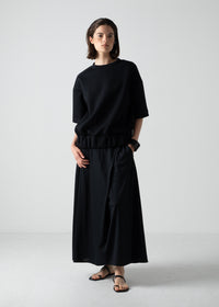 58 HALO SEMI-FLARE SKIRT / RECYCLE PE JERSEY - C10