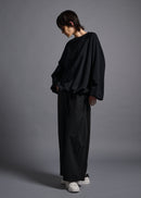 Oversized long sleeve sweatshirt, black, cogthebigsmoke, one size fits all, sustainable fashion, less is more, made in Japan, quiet luxury, minimalist